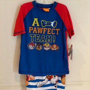 NWT Nickelodeon Paw Patrol 2 pc boys bathing suit set siz e6